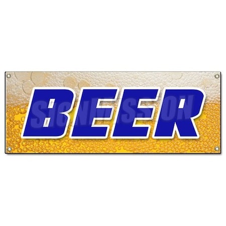 Signmission BEER BANNER SIGN brew beer beverage keg bar restaurant liquor B-Beer